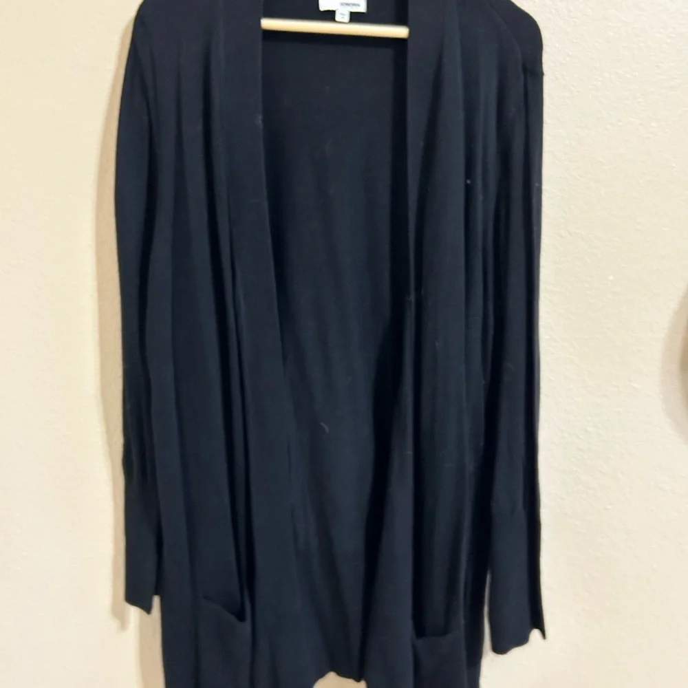 Sonoma Black Open Front Cardigan - Picture 1 of 3